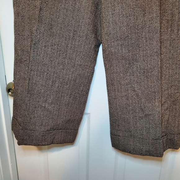 Lauren Ralph Lauren Brown Cropped Pants - Picture 4 of 13